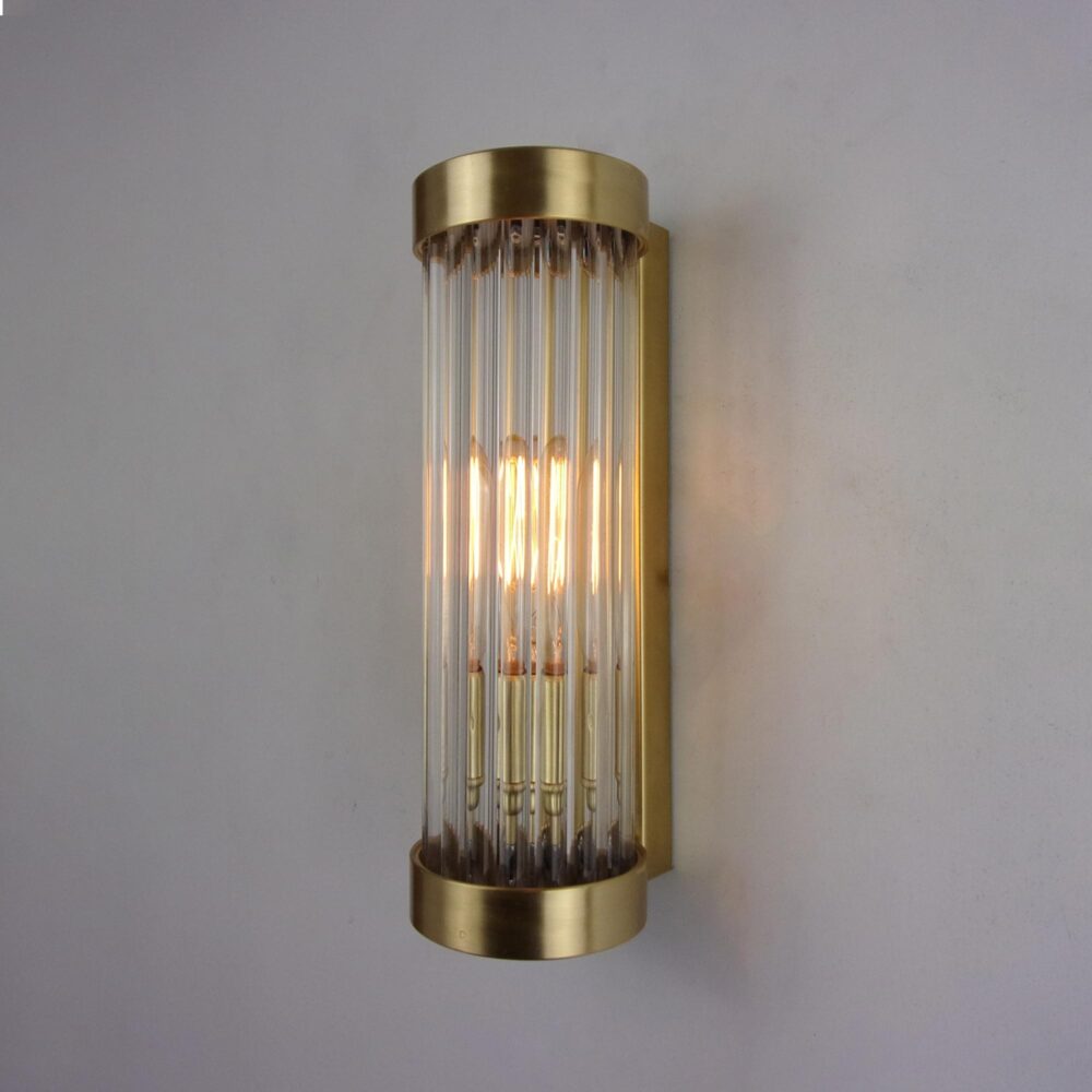 Brass Glass Rod Wall Light Brochure