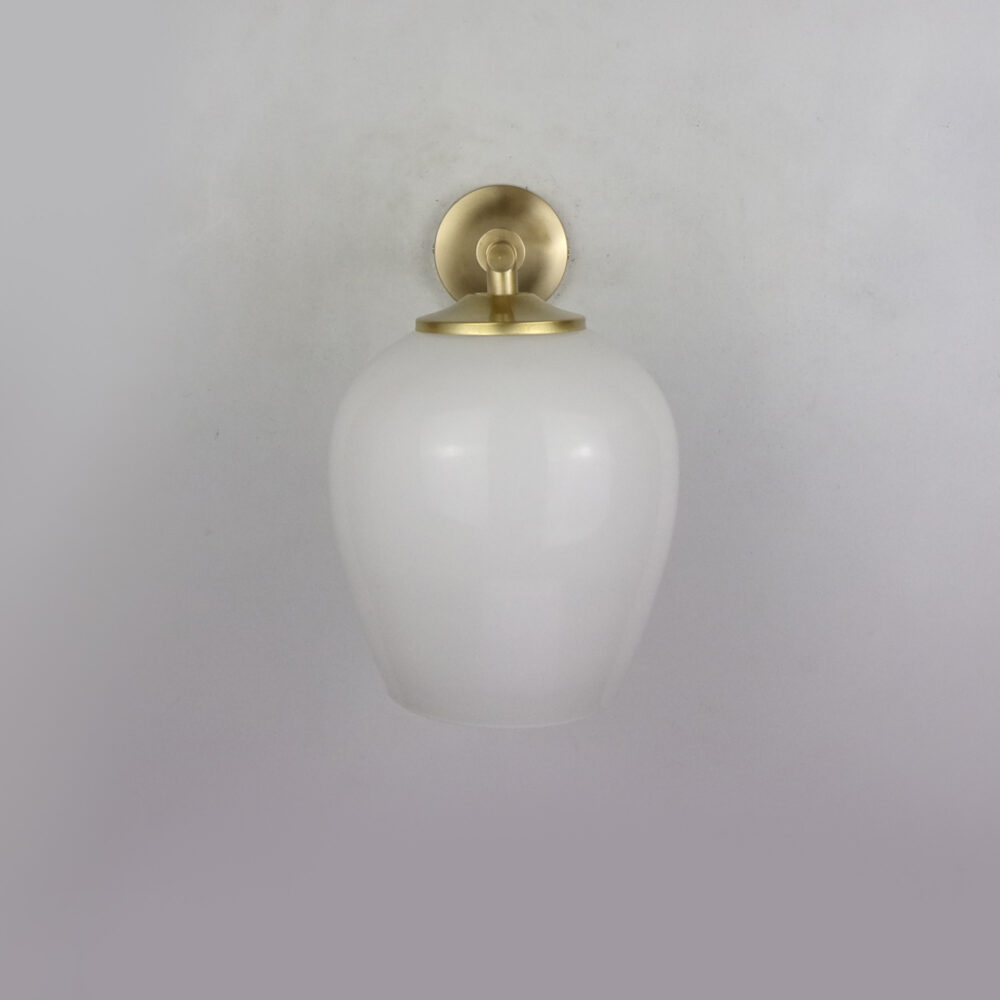 Traditional Brass Wall Light With Teardrop Glass Brass Lighting