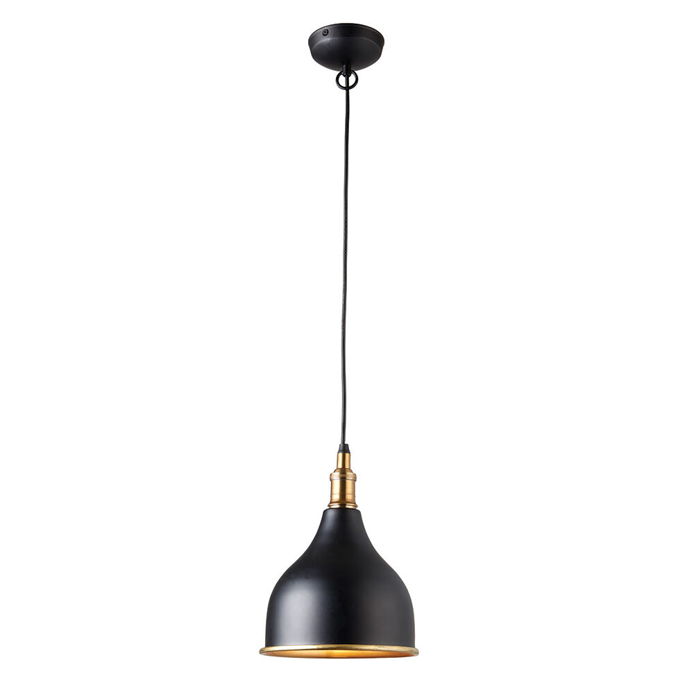 3 Light Matt Gold Semi Flush Ceiling