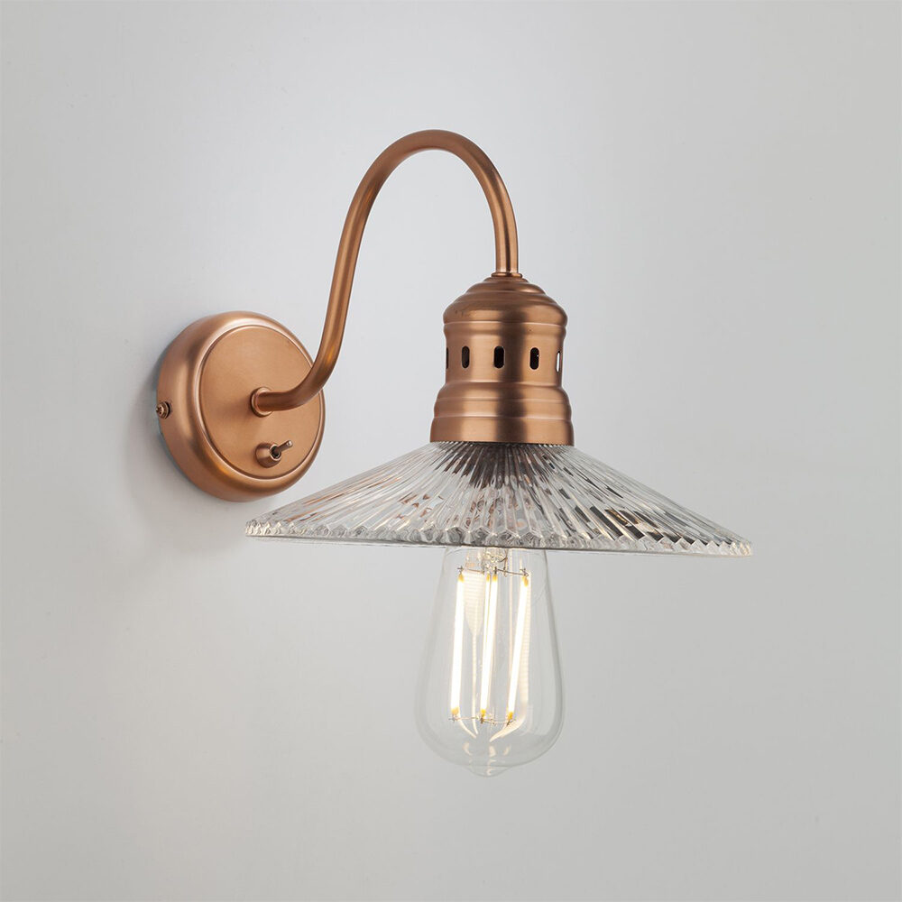 Antique Brass Cage Wall Light Lighting