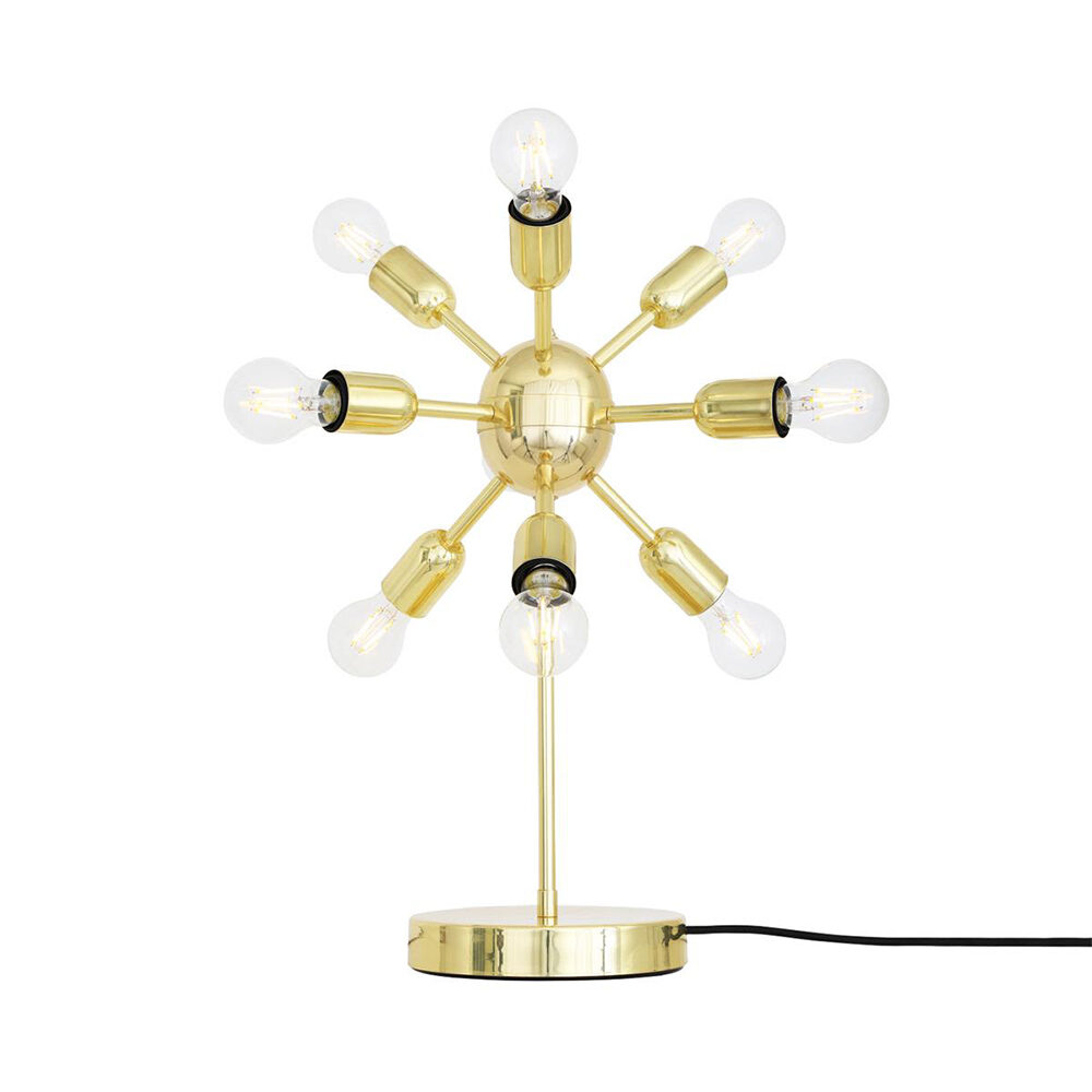 Brushed Silver Floor Lamp with Clear Glass Shade Floor Lamps