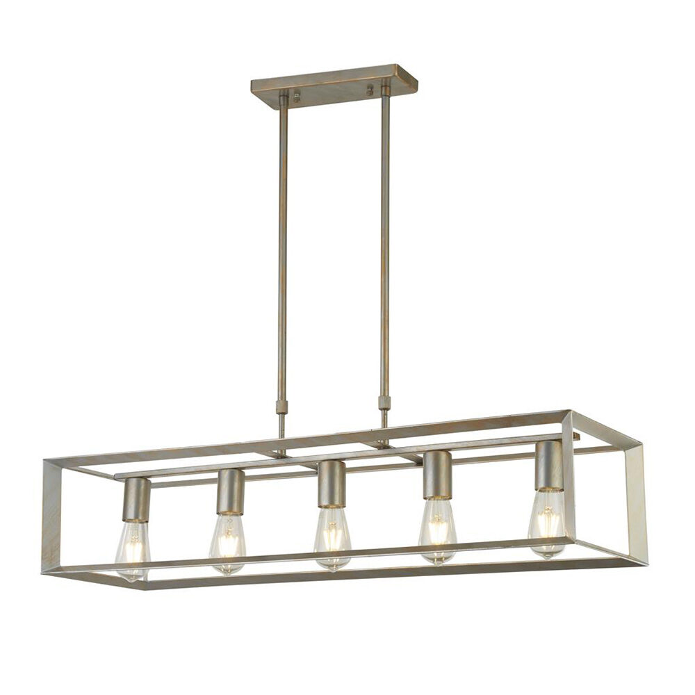 3 Light Matt Gold Semi Flush Ceiling