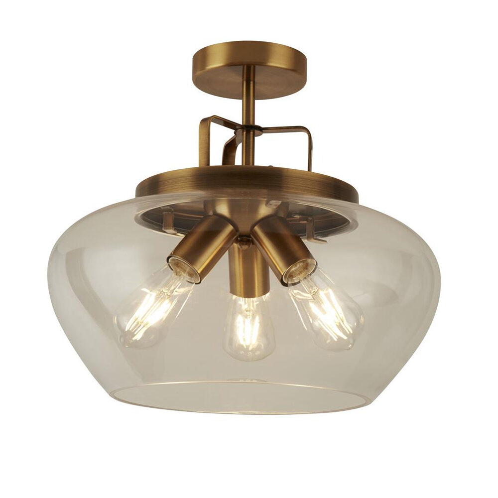 Polished Brass Dome Table Lamp Table & Floor