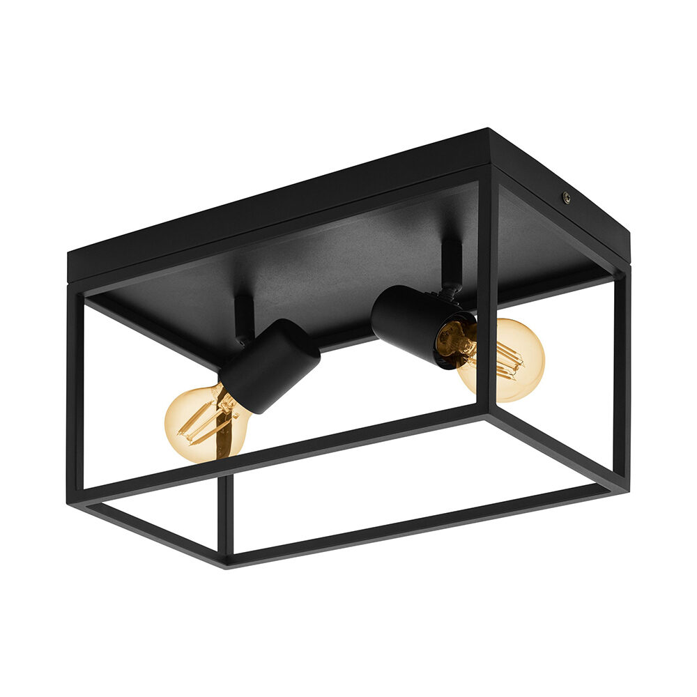 3 Light Antique Brass & Crystal Flush (IP44) Bathroom