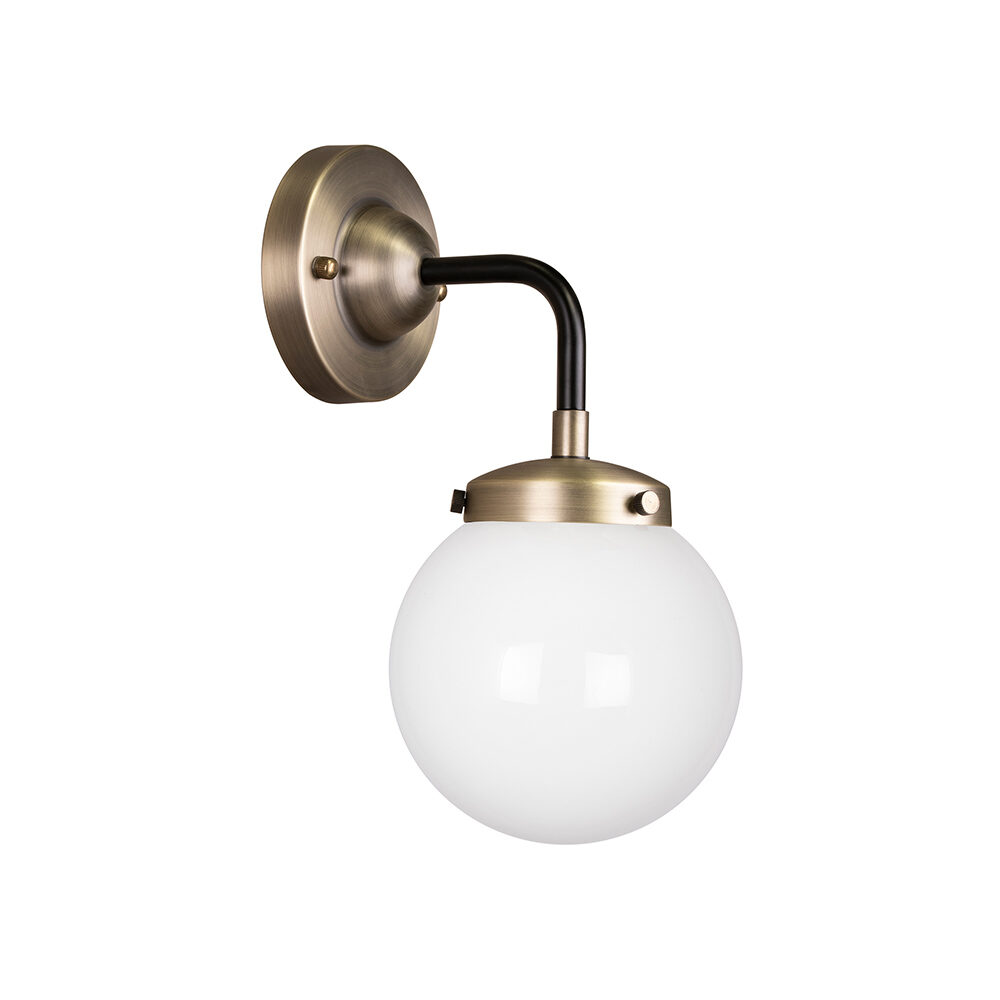 Black & Silver Folding Wall Light Lighting