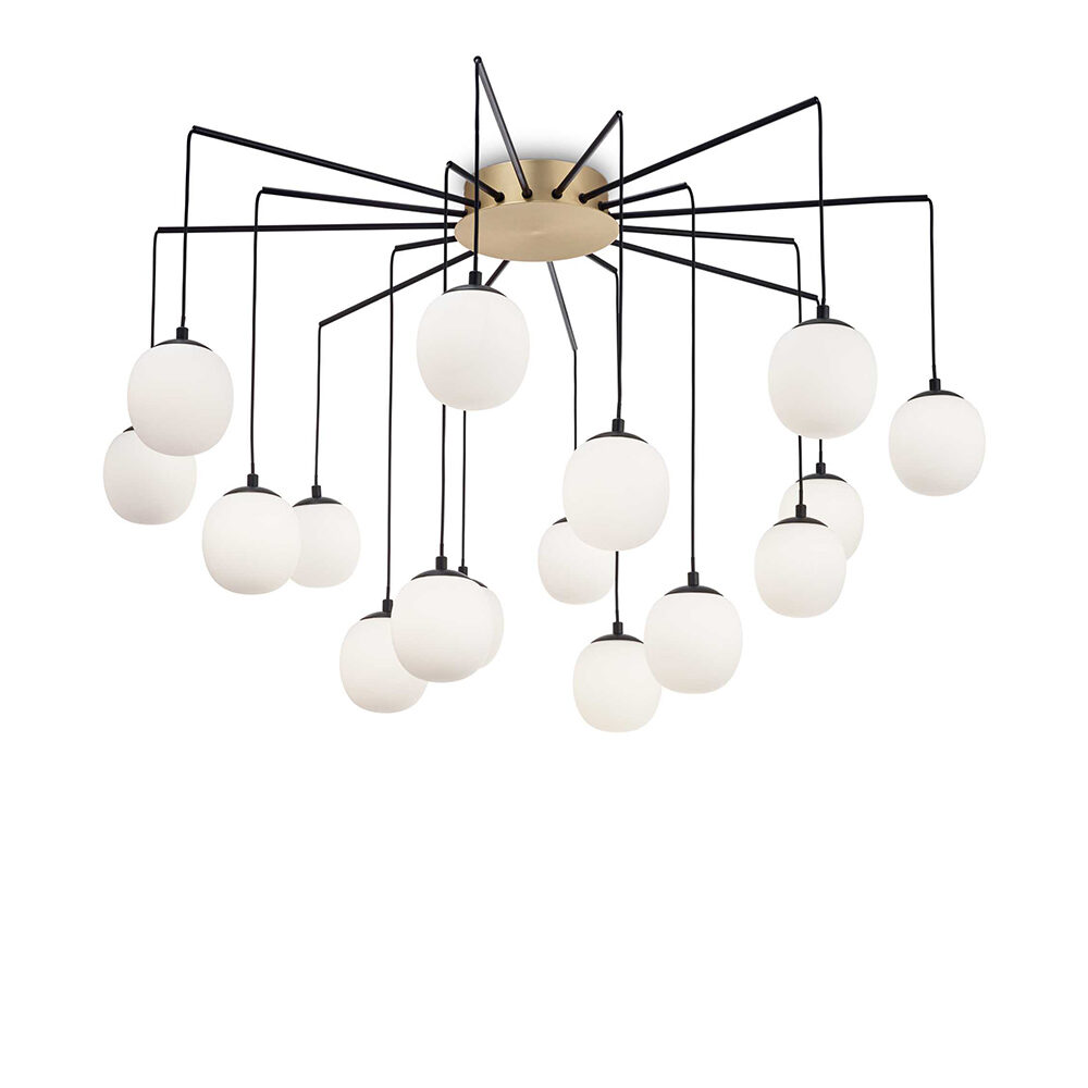 6 Light Matt Bronze Pendant Ceiling