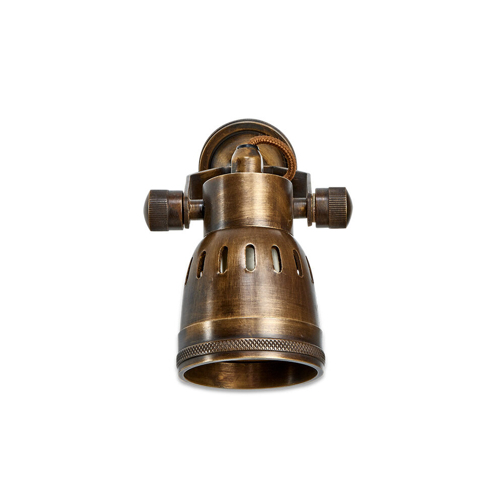 Solid Brass Antique Bronze With Aged Brass Wall & Ceiling-Mounted Spotlight Spotlights