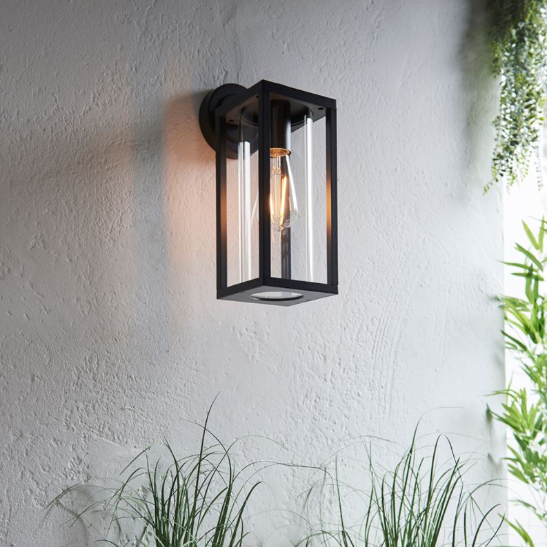 Modern Matt Black Exterior Wall Light Lighting