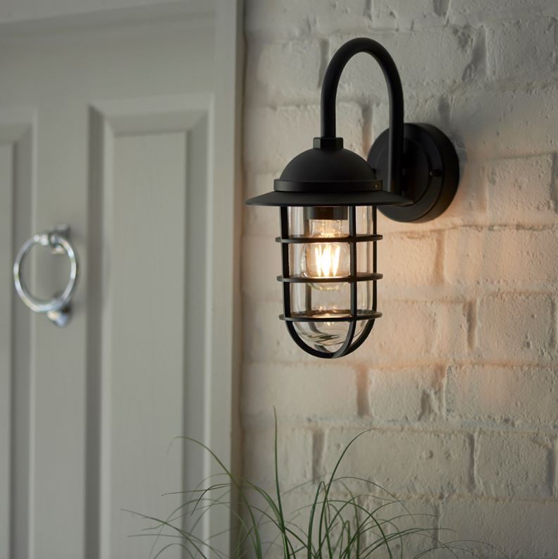 Die-cast Brushed Gold Exterior Wall Light Lighting