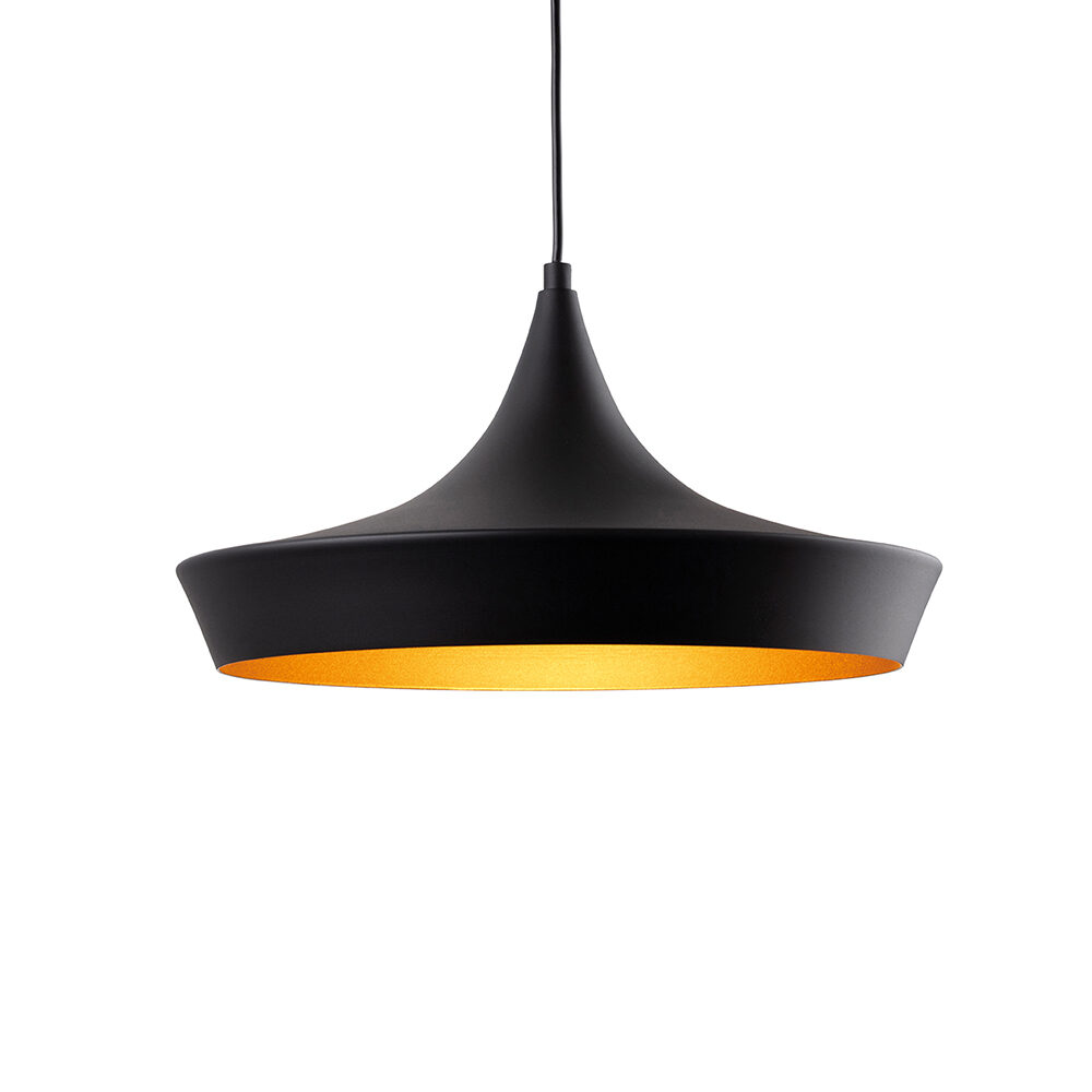 CL-51028 angled cone black pendant