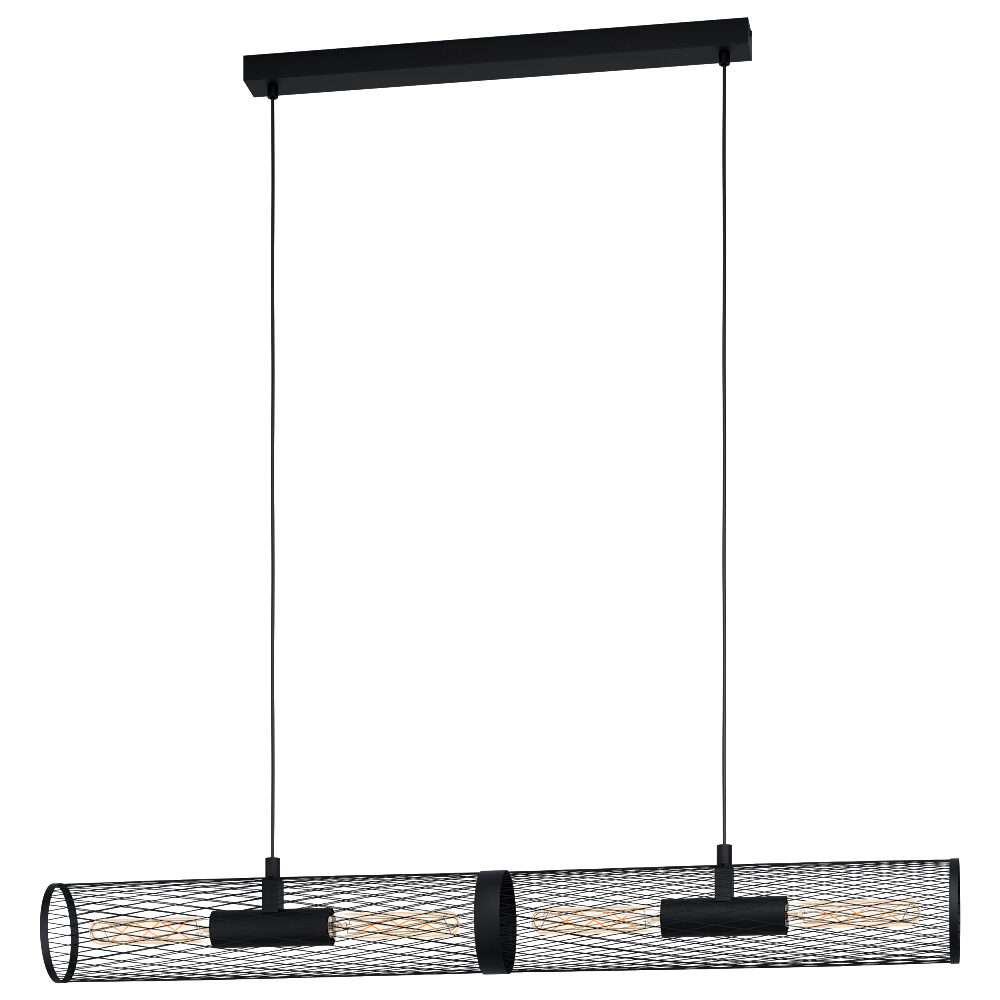 Matt Gold Six Light Two Tier Crystal Pendant Ceiling