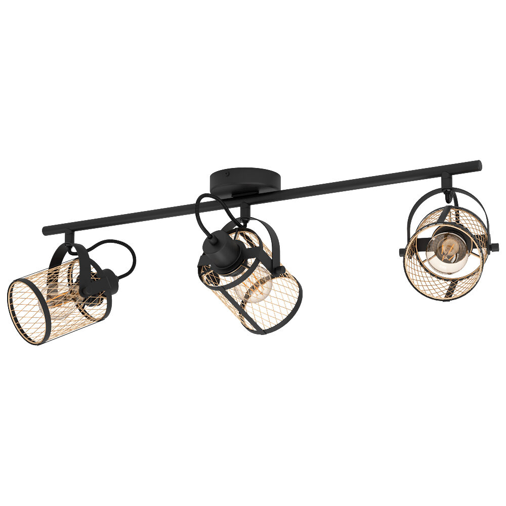 Matt Gold Six Light Two Tier Crystal Pendant Ceiling