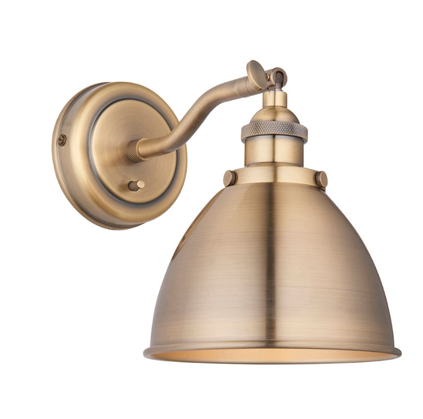 Polished Nickel Wall Light with Clear Glass Lighting