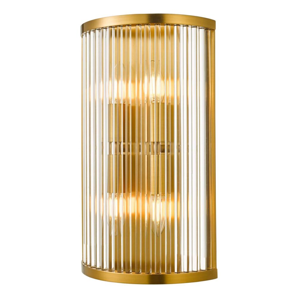 Two Tier Glass Rod Wall Light Lighting