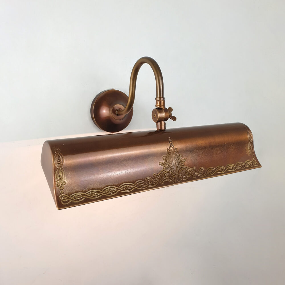 Brass Strap Detail Picture Light Brochure