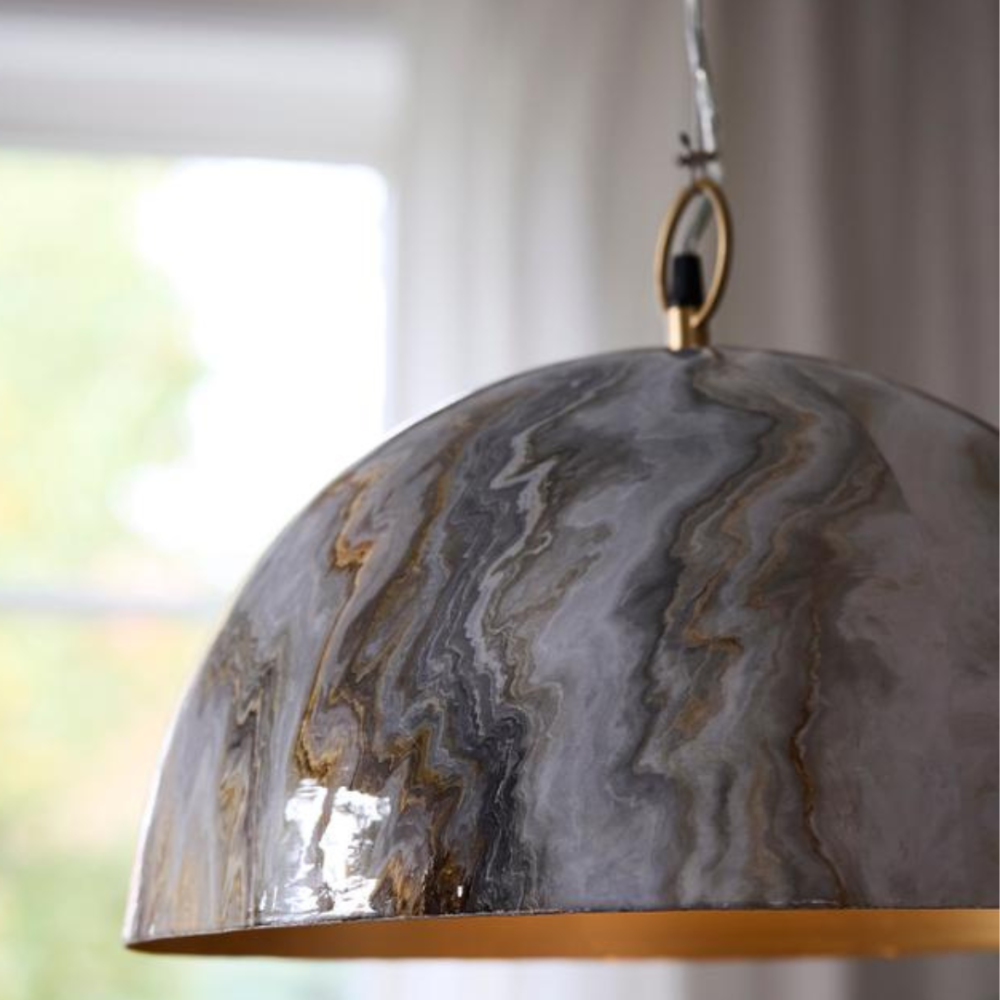 marble dome pendant details