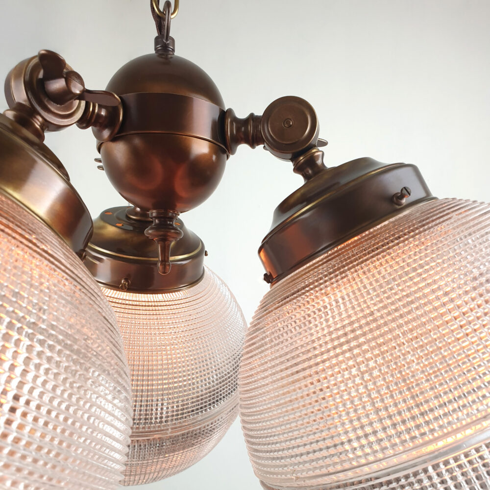 3 Light Pendant with Holophane Globes Brochure