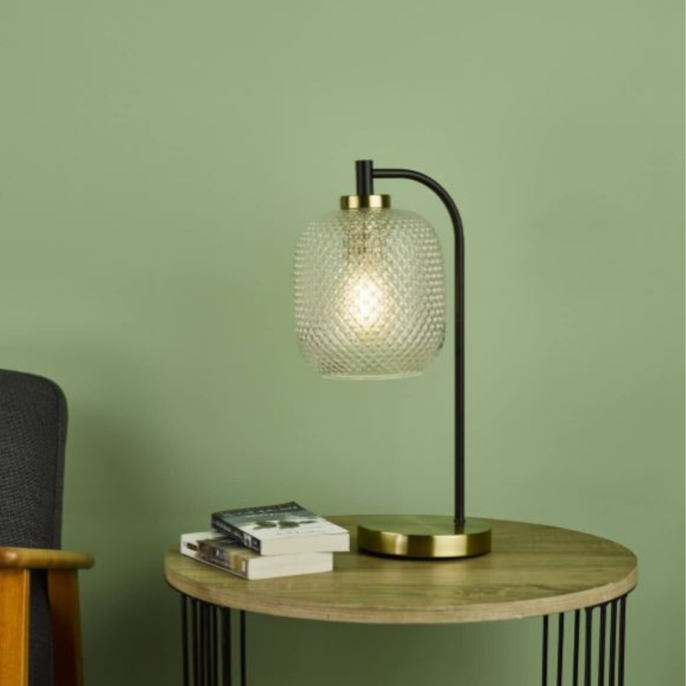 Textured Glass Table Lamp Lighting