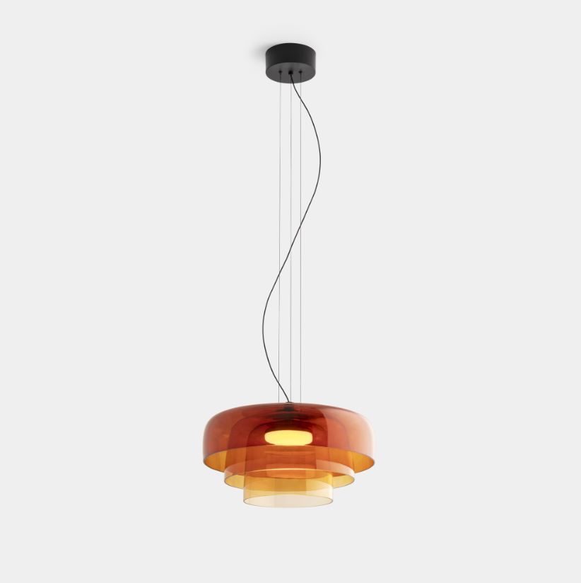 Tiered Glass Table Lamp Lighting