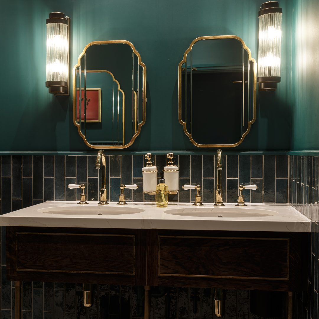 ip rated glass rod bathroom lighting