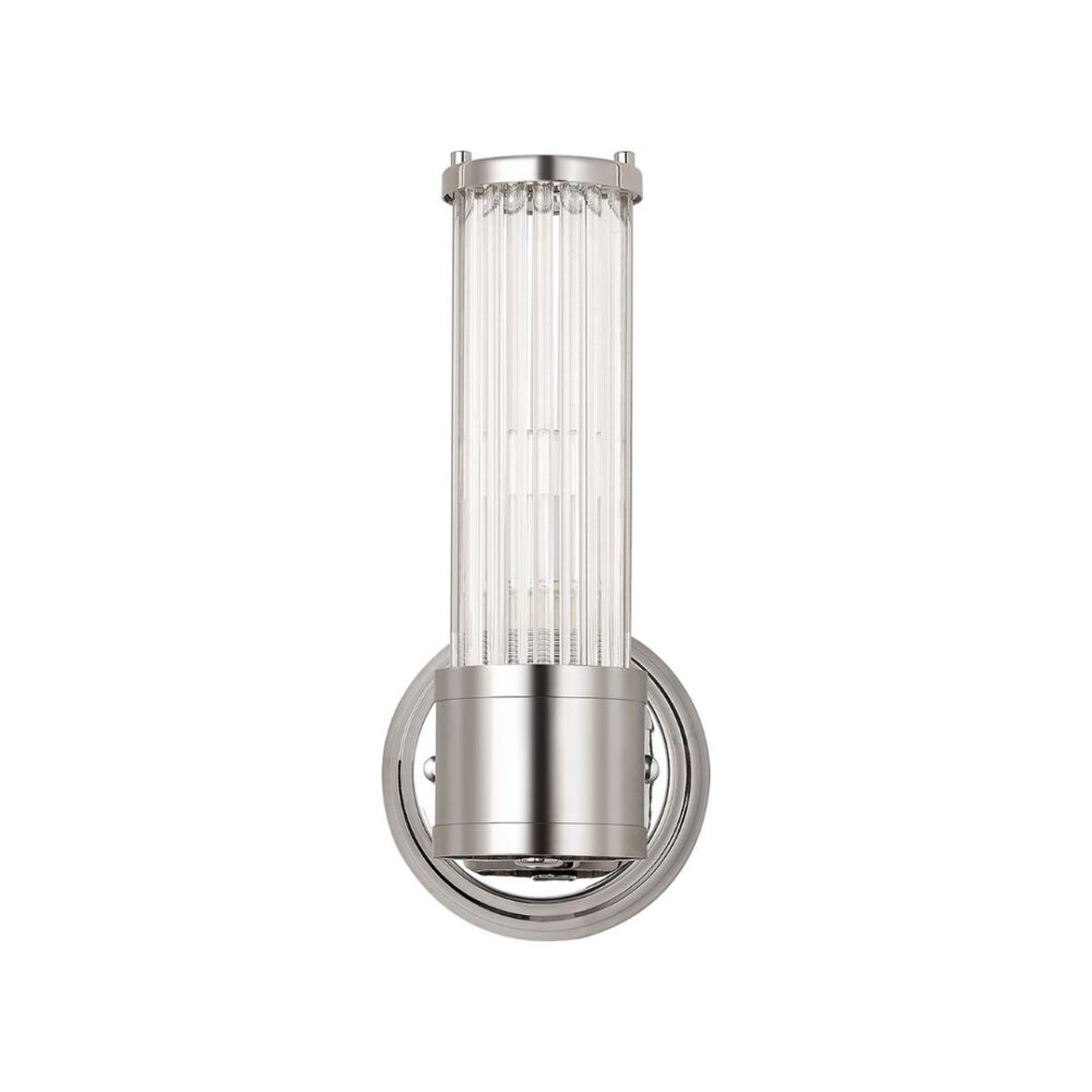 Black Glass Rod Wall Light (IP44) Bathroom