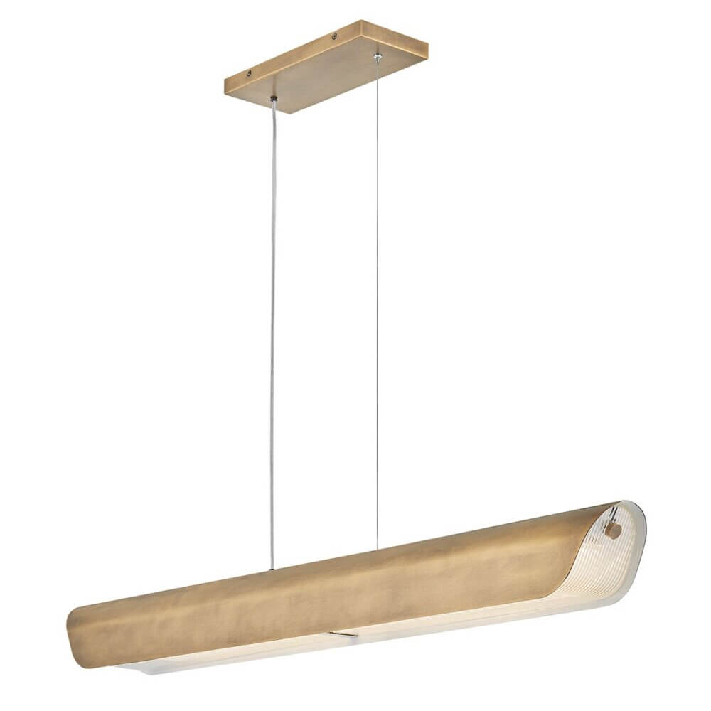 Alabaster & Bronze Round Pendant 490mm Ceiling