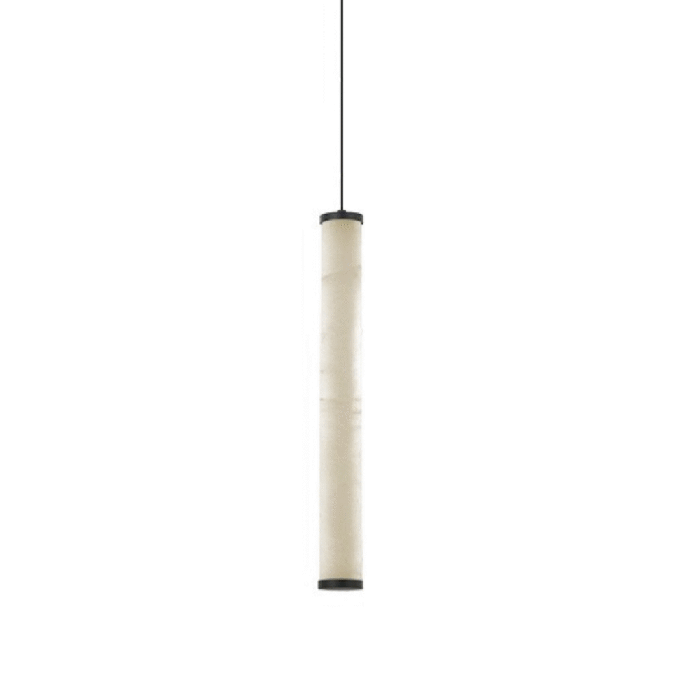 Alabaster & Black Pendant 15W Ceiling