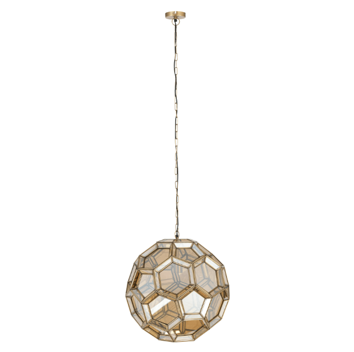 Antique Brass Opal Globe Fitting Ceiling