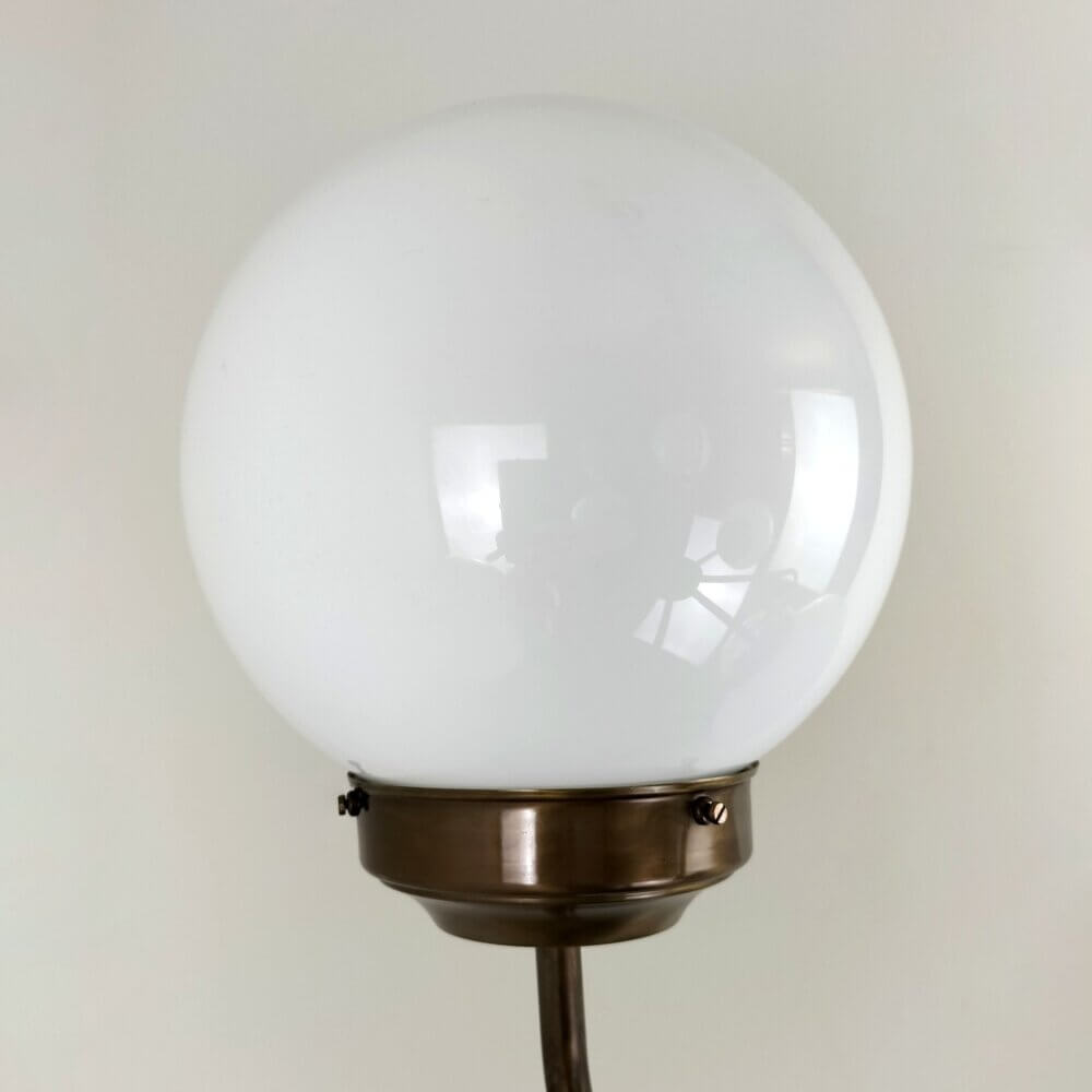 Antique Brass Opal Globe Fitting Ceiling