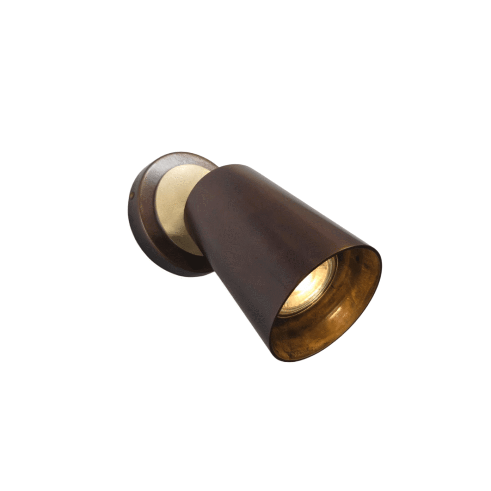 Solid Brass Antique Bronze With Aged Brass Wall & Ceiling-Mounted Spotlight Spotlights