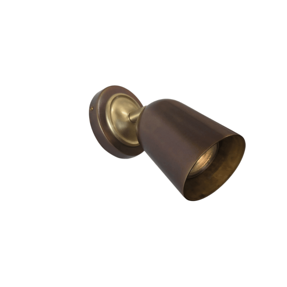 Die-cast Brushed Bronze Exterior Wall Light Lighting