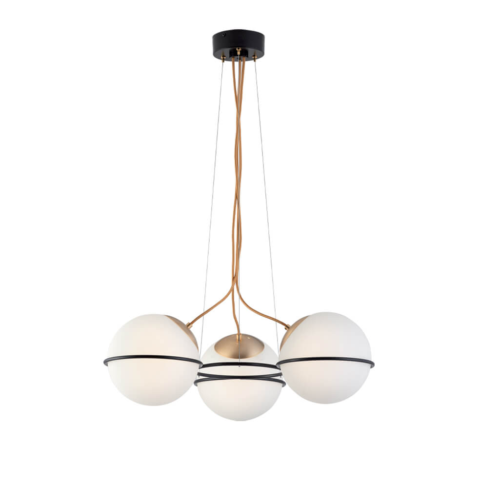 Brass Pendant Light With Prismatic Cone Shade Lighting