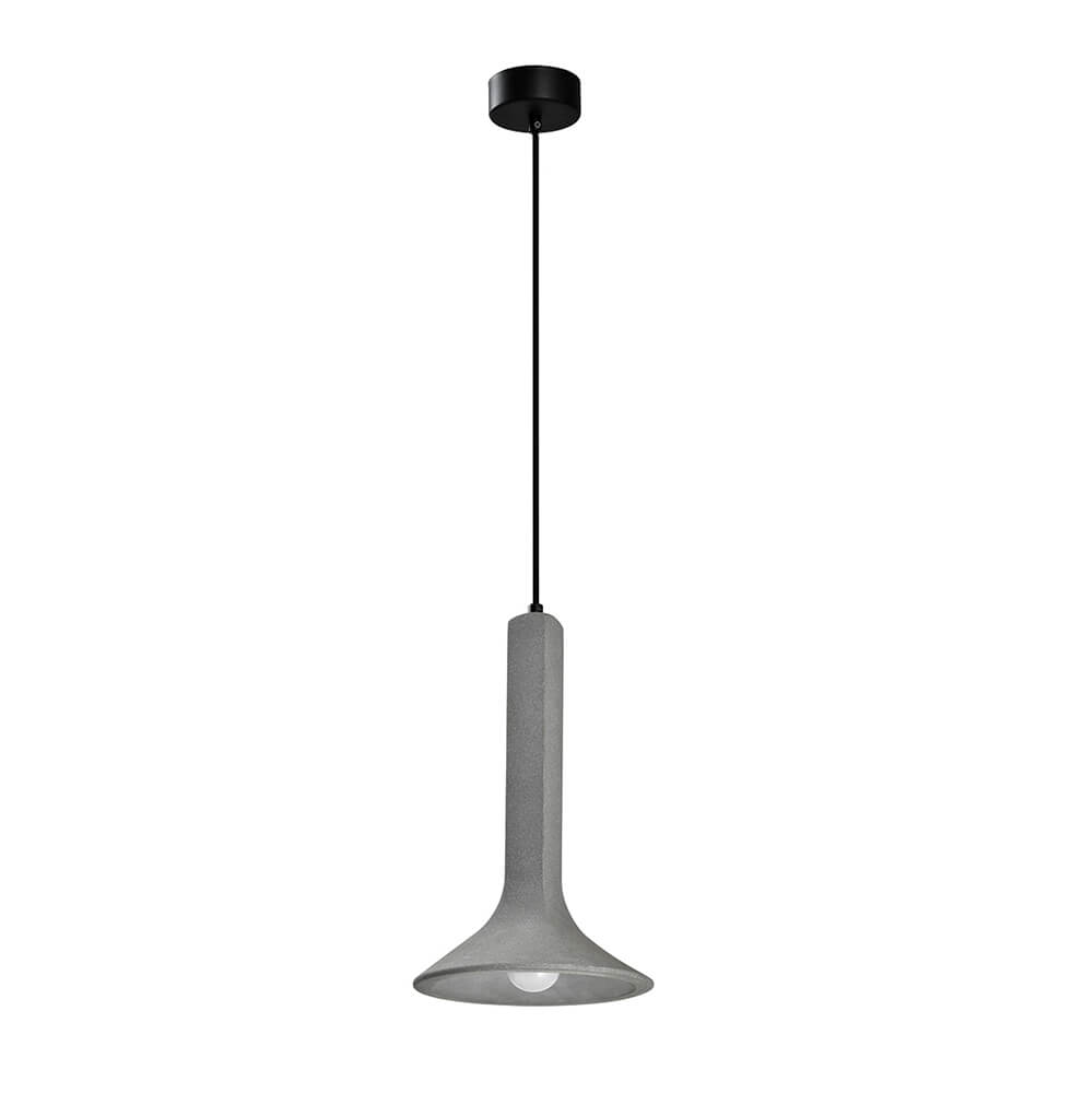 Brass Pendant Light With Prismatic Cone Shade Lighting
