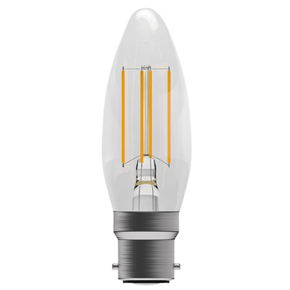 Led 3.3w Dimmable Clear Filament Candle Bc 2700k
