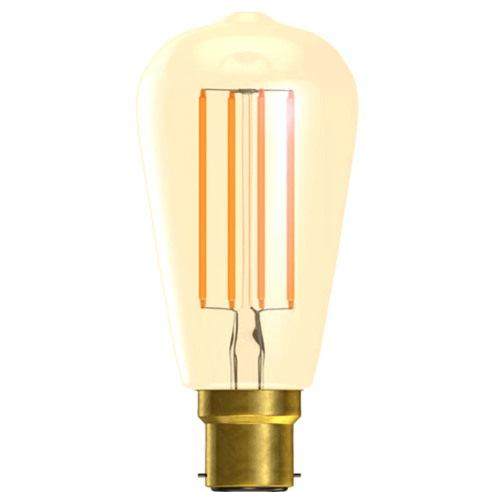 Led 3.3w Dimmable Vintage Amber Squirrel Cage Bc 2200k