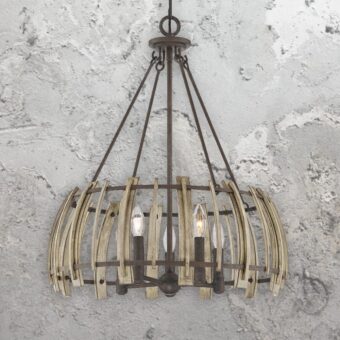 5 Light Geometric Industrial Chandelier CL 36662 5 Light Geometric Industrial Chandelier CL 36662
