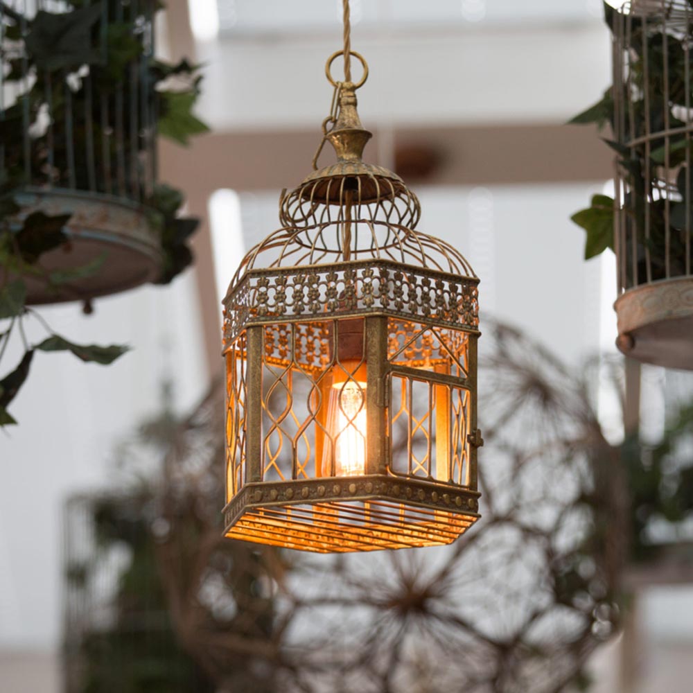 Birdcage Pendant Light Clb 00530 E2 Contract Lighting Bespoke Uk