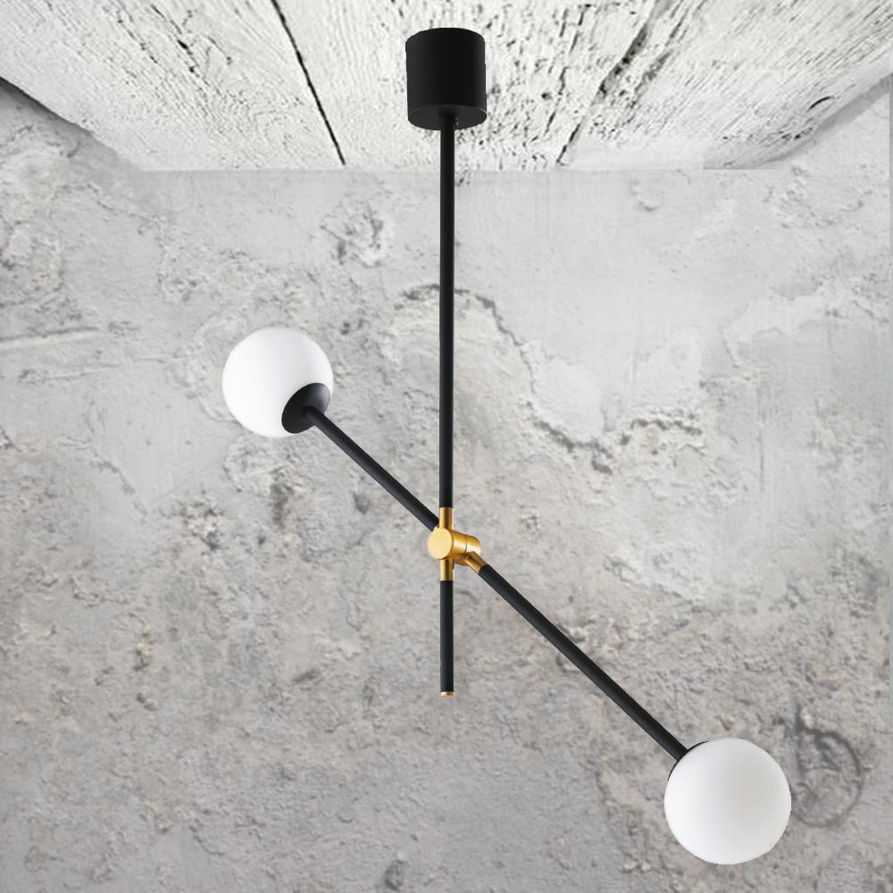 Contemporary Black Twin Globe Feature Light Cl 36268 E2 Contract